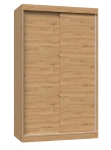 Szafa do sypialni, drzwi przesuwne, Iga, 120x61x200 cm, dąb artisan, mat