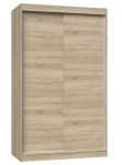 Szafa do sypialni, drzwi przesuwne, Iga, 120x61x200 cm, dąb sonoma, mat