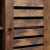 Duża komoda rustykalna, otwarta półka, 100x30x80 cm, ciemny brąz, czarny, mat