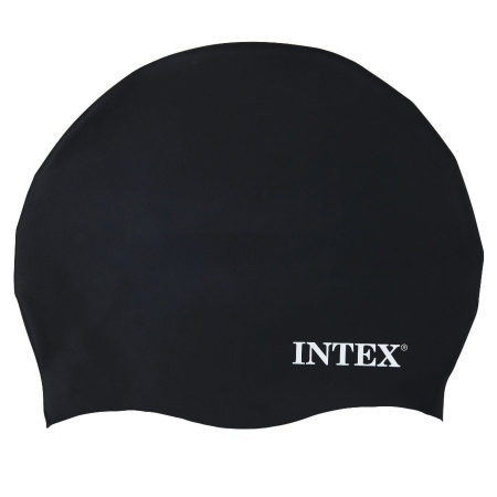 Czepek pływacki na basen, Intex, czarny