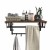 Półka ścienna z wieszakami, 66x30x27 cm, ciemny brąz, czarny, mat