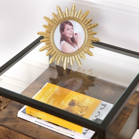 Stolik kawowy do salonu, 43x43x54 cm, ciemny brąz, czarny, mat