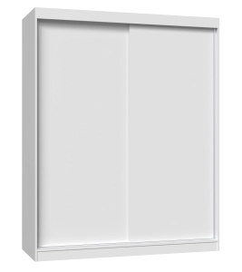 Szafa do sypialni, drzwi przesuwne, Iga, 160x61x200 cm, biały