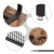 Stolik kawowy, półka, 110x60x46 cm, ciemny brąz, czarny, mat