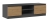 Nowoczesny stolik RTV, szafka, Malwa, 120x40x36 cm, dąb artisan, antracyt