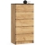 Komoda do sypialni, 5 szuflad, STILO, 60x40x121 cm, dąb craft, mat