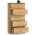 Komoda do sypialni, 5 szuflad, STILO, 60x40x121 cm, dąb craft, mat
