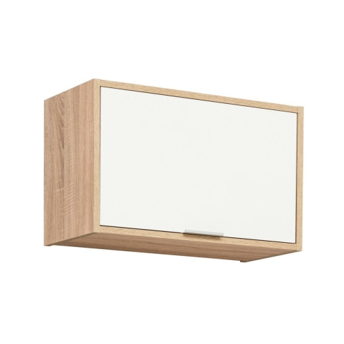 Przejdź do produktu Szafka wisząca nad okap, TOSCANA, 60x30x37 cm, biel, dąb sonoma, połysk