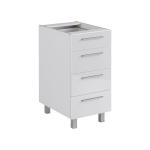 Szafka kuchenna stojąca, AMARO, 40x58x81 cm, biel, połysk