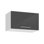 Szafka kuchenna nad okap, AMARO, 60x32x36 cm, biel, grafit, połysk