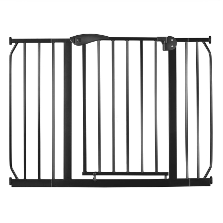 Barierka, bramka zabezpieczająca, Nukido, 115x78 cm, czarna