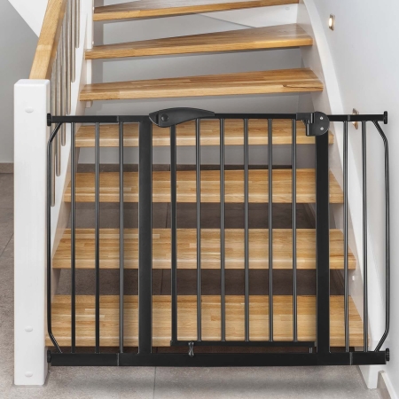 Barierka, bramka zabezpieczająca, Nukido, 115x78 cm, czarna