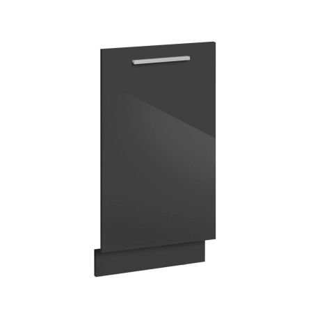 Front do zabudowy zmywarki, AMARO, 45x81 cm, grafit, połysk