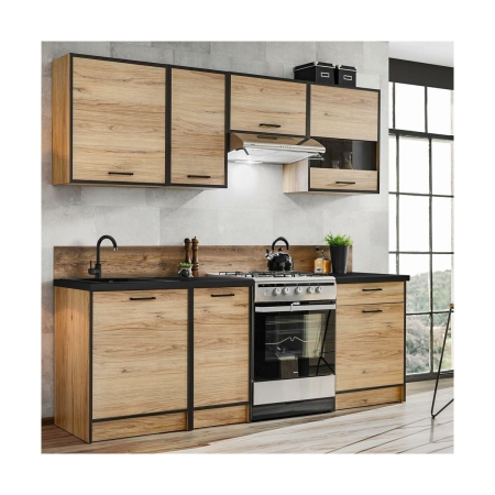 Szafka kuchenna wisząca, Carballo, 60x30x72 cm, dąb warmia, mat
