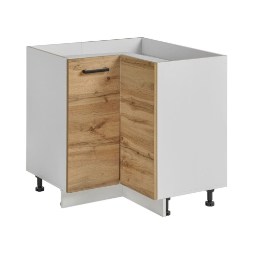 Przejdź do produktu Szafka stojąca narożna, Rita, 90x30x81 cm, dąb wotan, mat