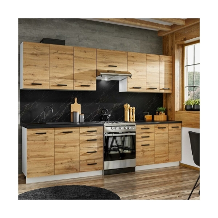 Szafka stojąca narożna, Rita, 90x30x81 cm, dąb wotan, mat