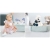 Mata interaktywna, edukacyjna, koala, Nukido, 100x100 cm, biel, szary