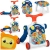 Stolik edukacyjny, chodzik, 4w1, Ricokids, niebieski