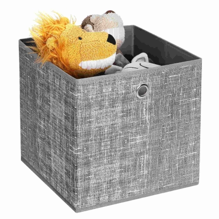 Zestaw pudełek, 6 sztuk, 30x30x30 cm, szary