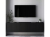 Komoda RTV, szafka wisząca, glamour, GRAVO, 150x37x39 cm, czarny, mat