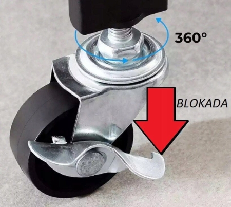 Regał magazynowy, kuchenny, składany, FS005, 72x34x163 cm, czarny, mat