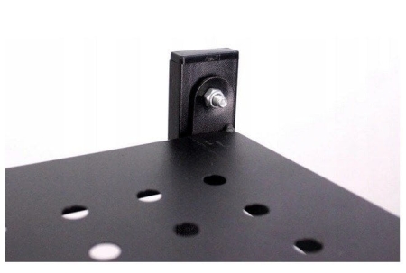 Regał magazynowy, kuchenny, składany, FS005, 72x34x163 cm, czarny, mat