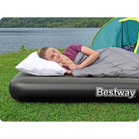 Materac dmuchany, jednoosobowy, 185x76x25 cm, Bestway, zielony