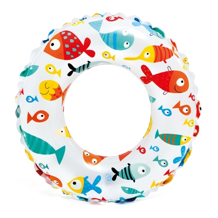 Kółko dmuchane do pływania, rybki, Intex, 61 cm