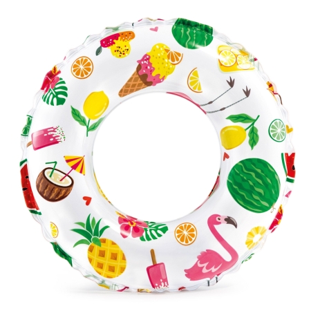 Kółko dmuchane do pływania, smakołyki, Intex, 61 cm