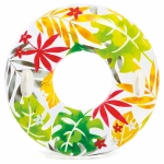 Koło do pływania, kolorowe liście, Intex, 97 cm