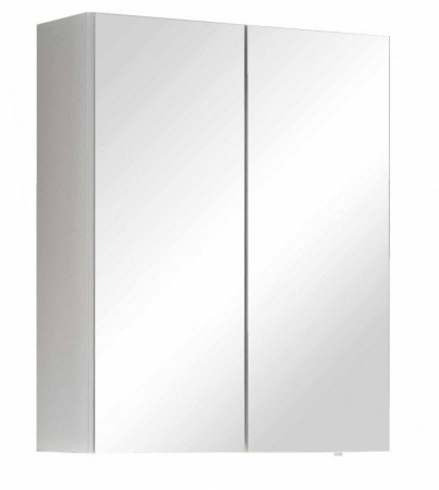 Szafka łazienkowa z oświetleniem, Sofia, 60x22x75 cm, biały, połysk