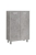 Komoda do biura, pokoju, Tim, 80x38x106 cm, jasnoszary, mat