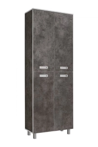 Duża szafa do biura, pokoju, Tim, 80x38x220 cm, ciemnoszary, mat