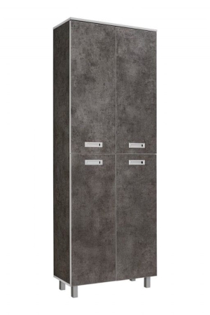 Duża szafa do biura, pokoju, Tim, 80x38x220 cm, ciemnoszary, mat