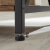 Stolik, szafka nocna, 40x40x60 cm, rustykalny brąz, czarny, mat