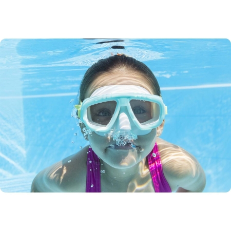 Maska do pływania, nurkowania, Bestway, turkusowy, żółty