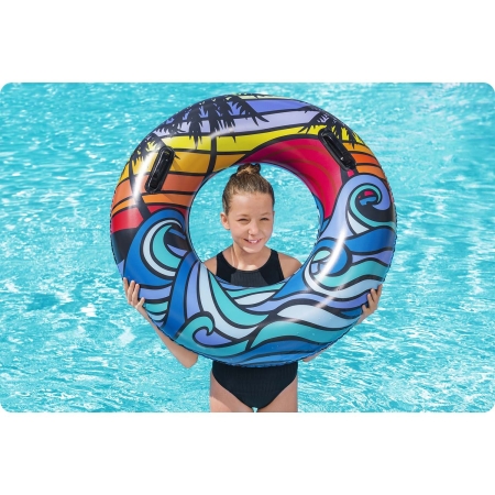 Koło do pływania, Bestway, 91 cm, niebieski