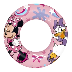 Kółko do pływania, dmuchane, Minnie, 56 cm, różowy