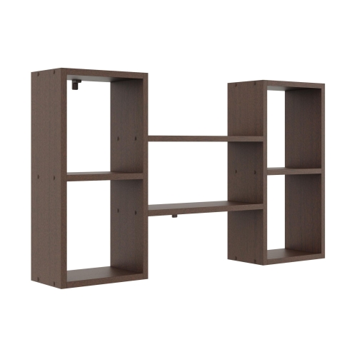 Przejdź do produktu Nowoczesna półka ścienna, GUST, 102x18x60 cm, wenge, mat