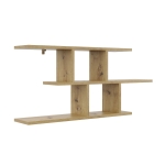 Półka wisząca, asymetryczne przegrody, 100x18x45 cm, dąb artisan, mat