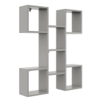 Nowoczesna półka wisząca, 82x18x100 cm, szary, mat