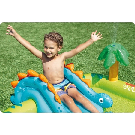 Plac zabaw dmuchany, basen, dinozaur, Intex, 191x152x58 cm