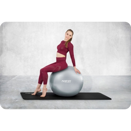 Piłka do aerobiku, fitness, NS-951, 65 cm, srebrny