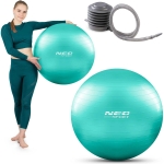 Piłka do aerobiku, fitness, NS-951, 65 cm, turkusowy