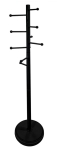 Wieszak na ubrania, Erin, 31x31x173 cm, czarny