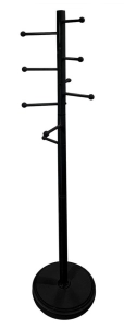 Wieszak na ubrania, Erin, 31x31x173 cm, czarny