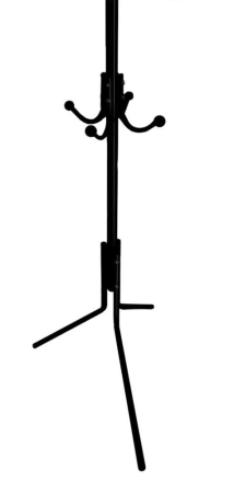 Wieszak na ubrania, stojący, Livia, 55x55x182 cm, czarny