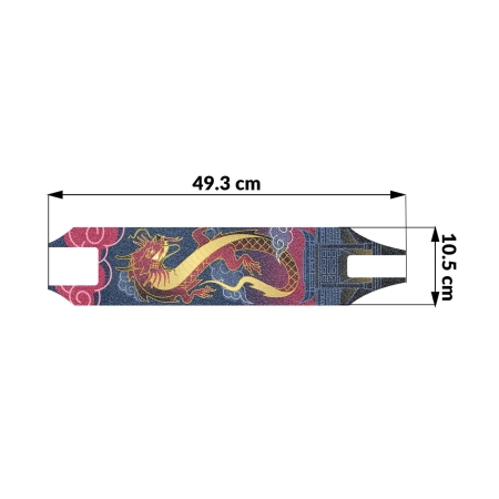 Papier ścierny, grip do hulajnogi, Pro, dragon