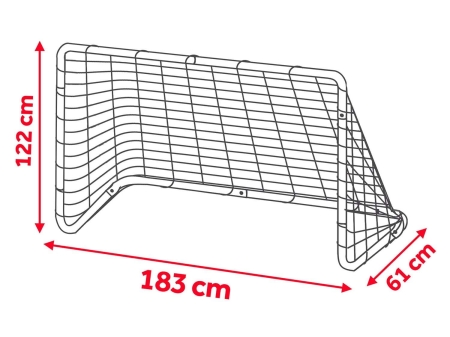 Duża bramka do piłki nożnej, 2 sztuki, Neo-Sport, 183x122x61 cm