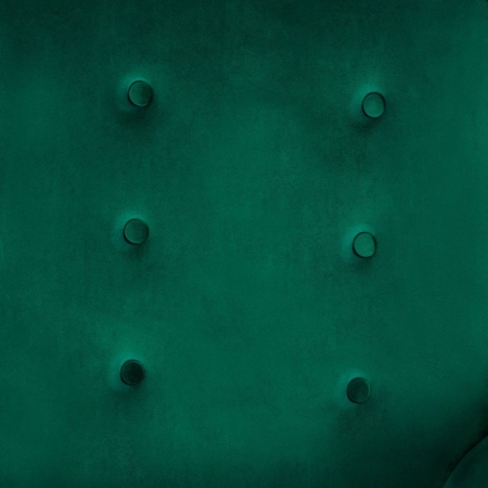 Fotel welurowy z podnóżkiem, uszak, Norse, ciemnozielony